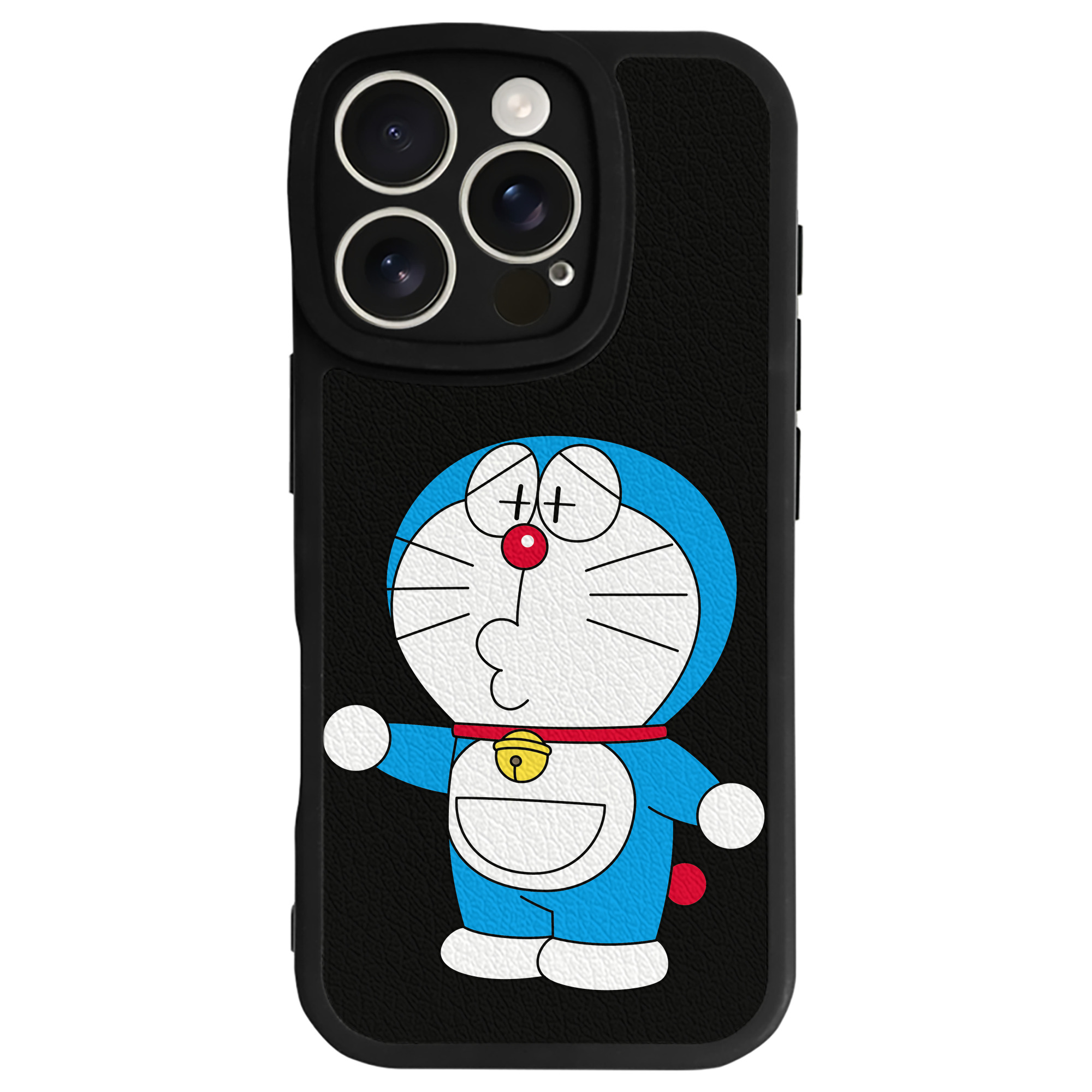 （画像用） ドラえもん Doraemon 【iPhone 16シリーズ対応】シリコンスマホケース（レザー調） 材質：シリコン